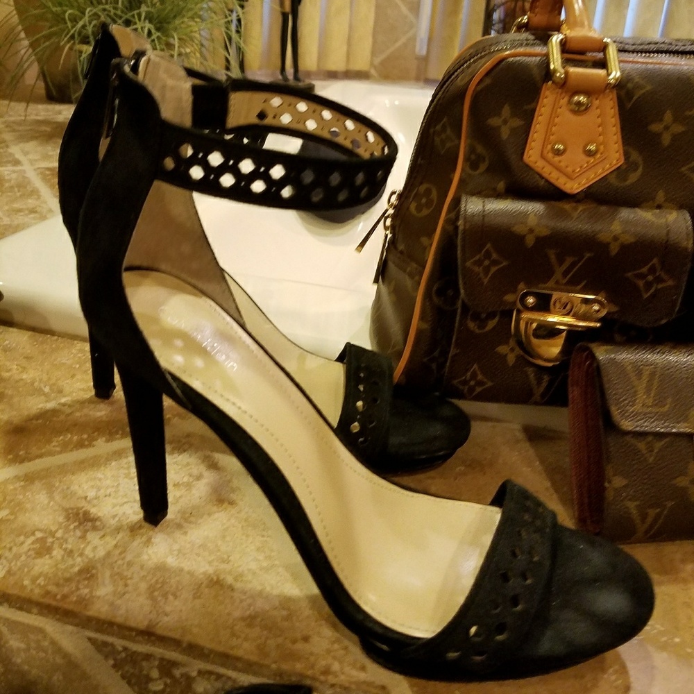 Calvin Klein suede stilettos worn only once